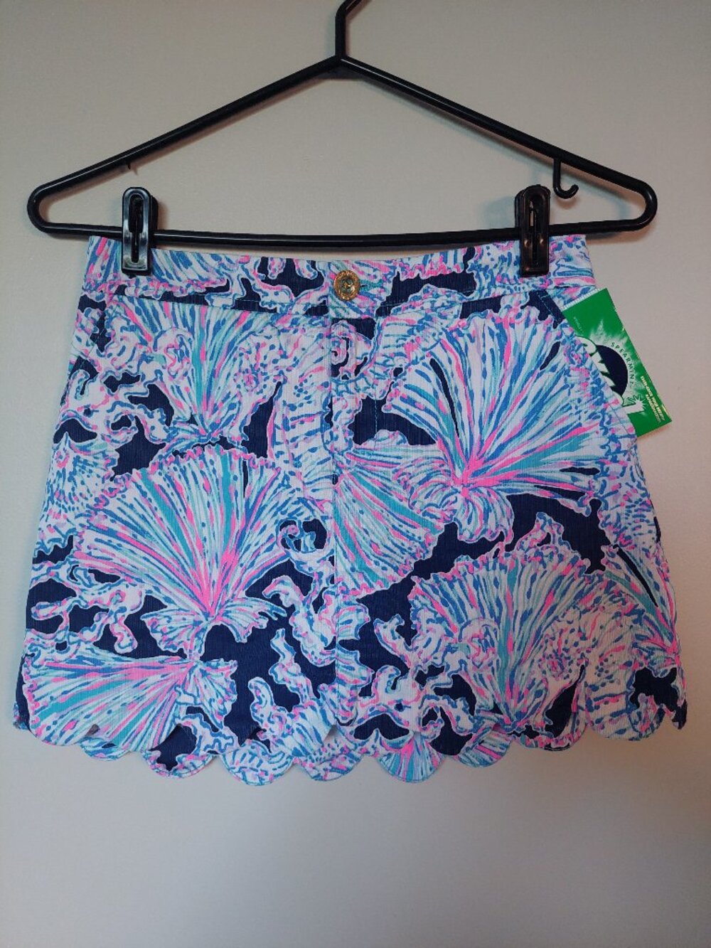 Lilly Pulitzer Women's Sz 4 Colette Skort in Deep Sea Navy